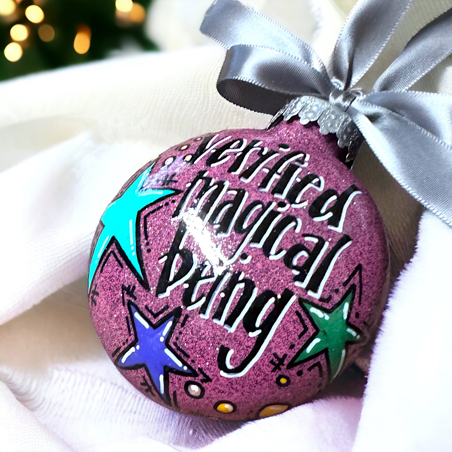 Christmas Ornament: "Verified Magical Being"