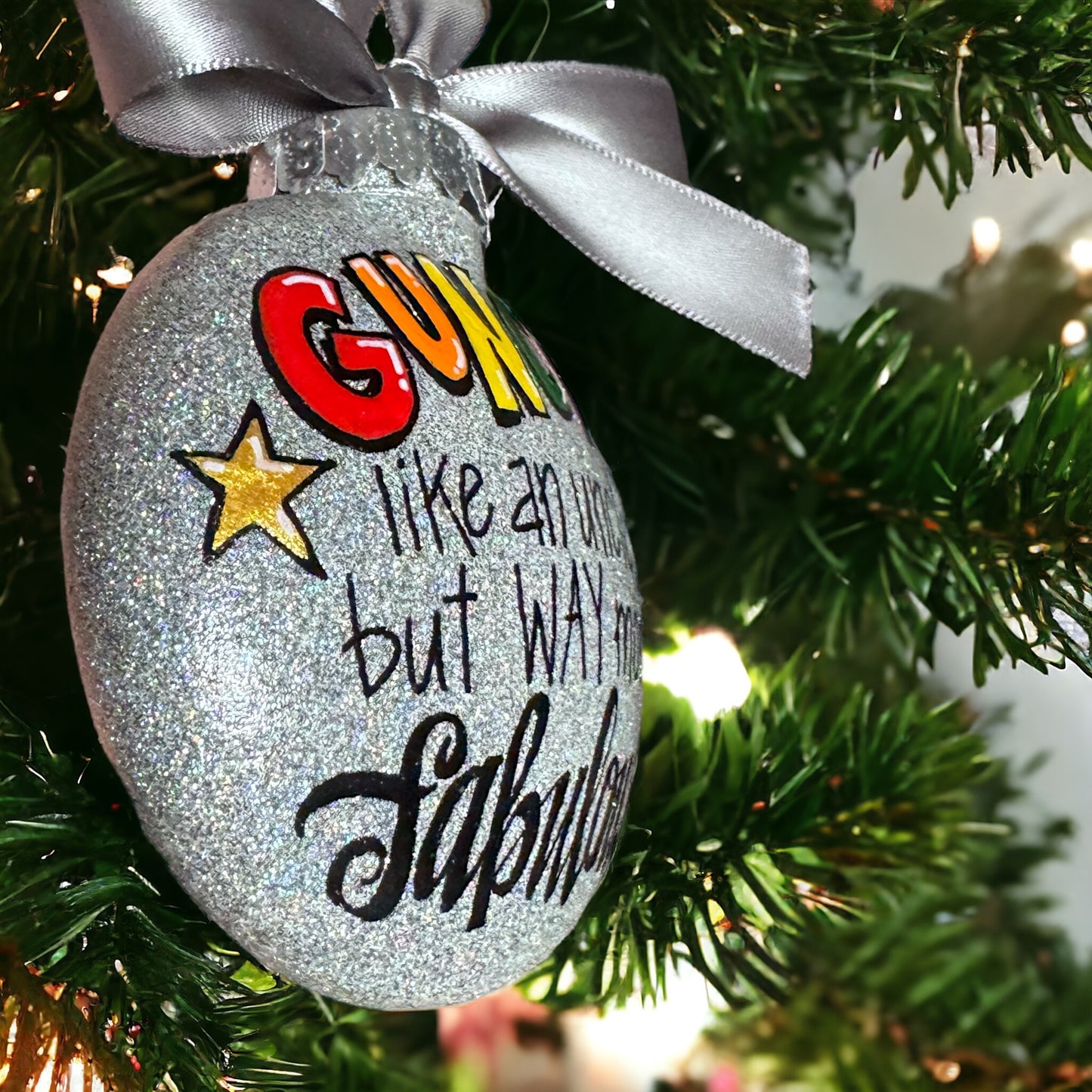 Christmas Ornament: GUNCLE – Your Fabulous Holiday Sidekick!