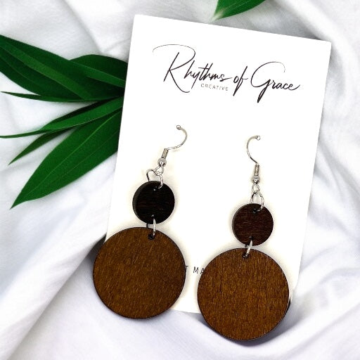 Boho Chic Wooden Earrings - Elevate Your Style! ๐ฟ - Rhythms of Grace Creative