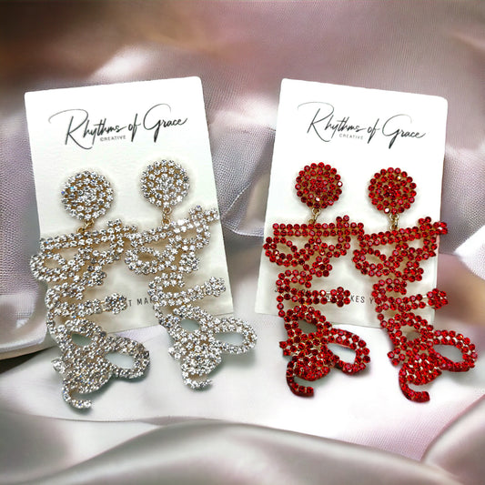 Sparkling Rhinestone Bridal Earrings: Dazzle on Your Special Day! 🌟