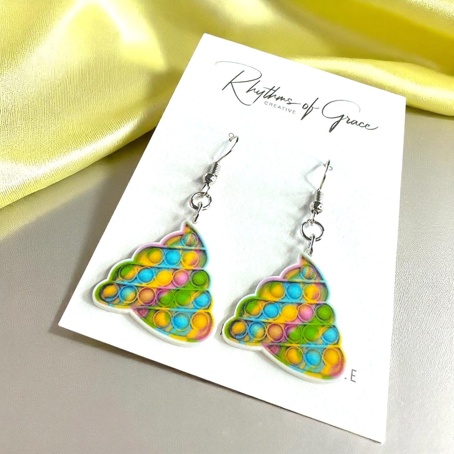 Pop-It Toy Dangle Earrings: A Colorful Twist to Your Style!