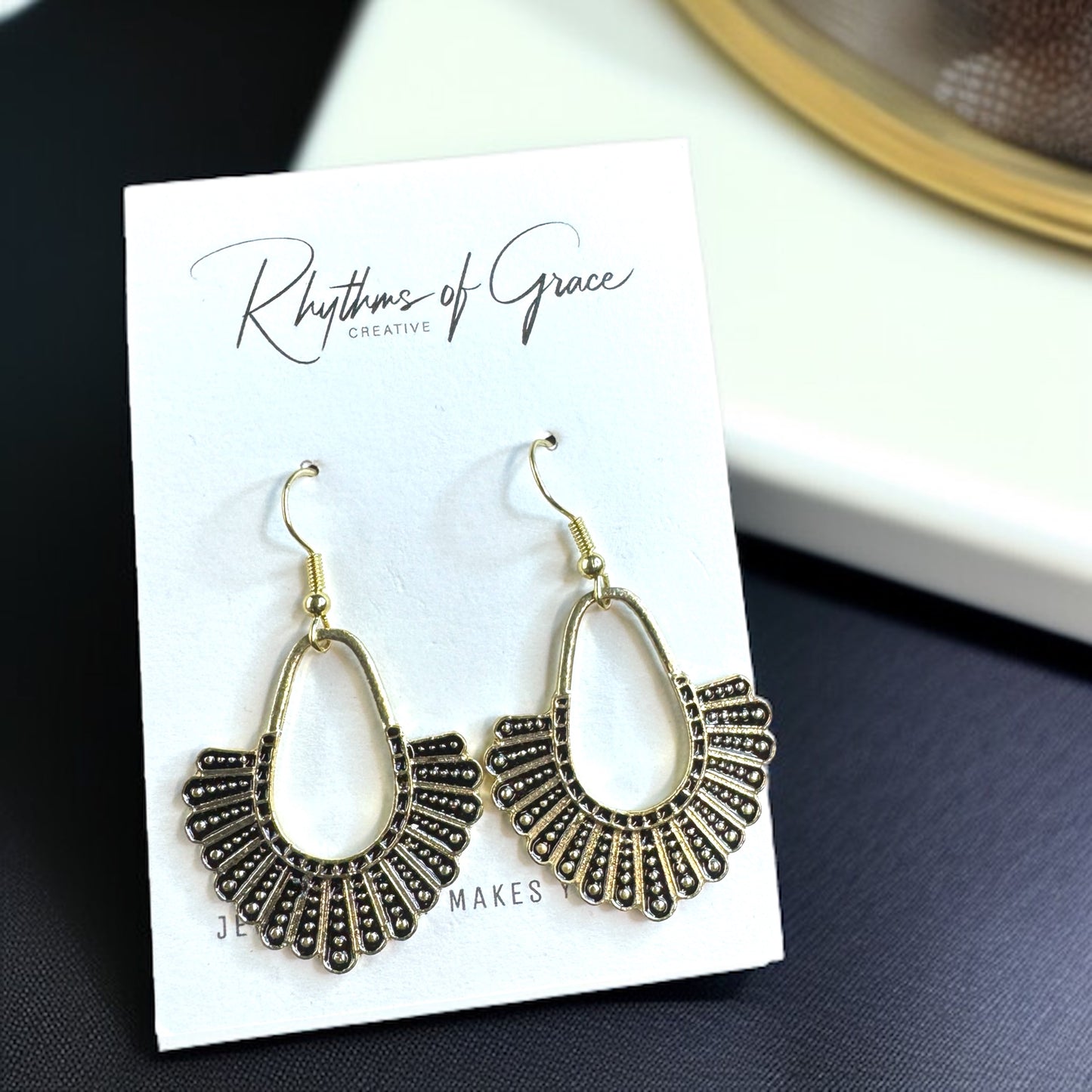 Dissent Earrings – Channel Your Inner RBG with Bold Elegance!