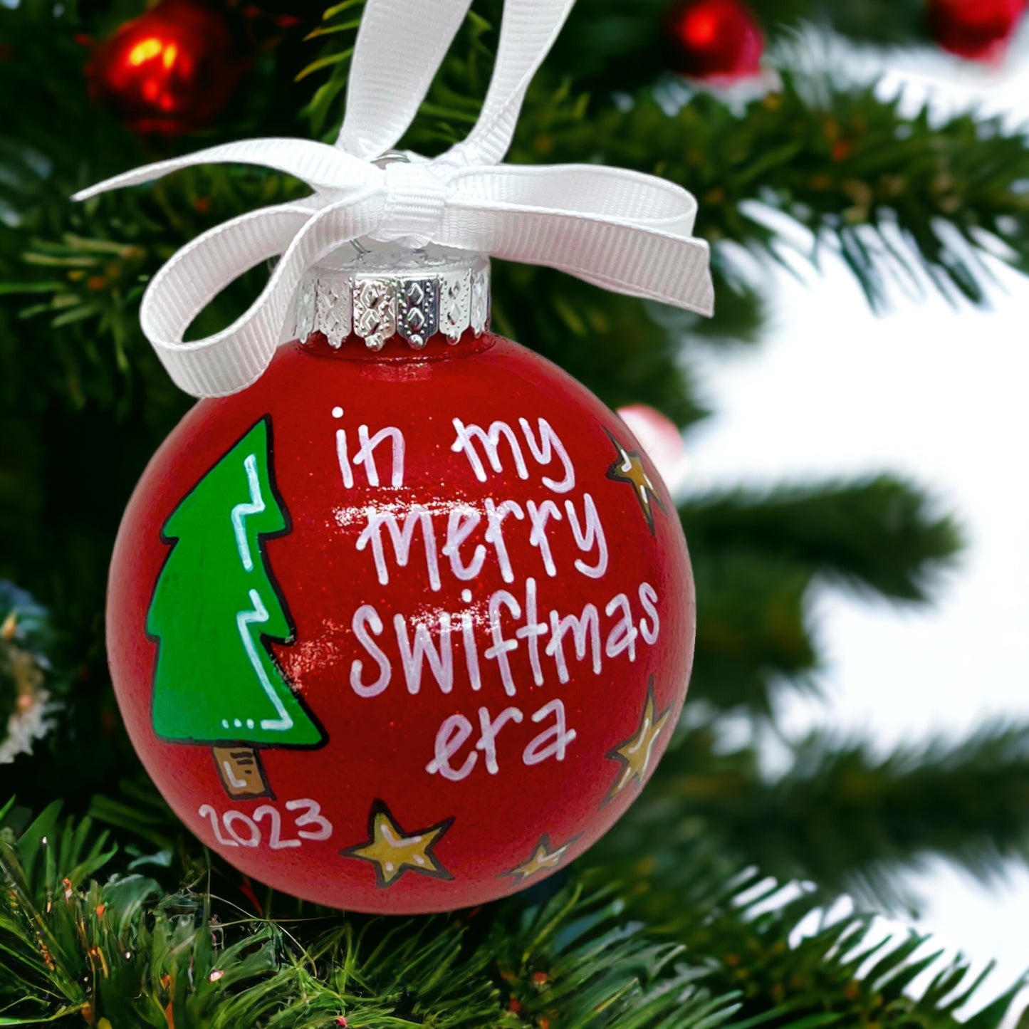 Swiftie Ornament - Eras Tour Ornament, Christmas Ornament, Holiday Ornament, Swiftie Era, Merry Swiftmas, Christmas Era, Eras Tour Gift - Rhythms of Grace Creative