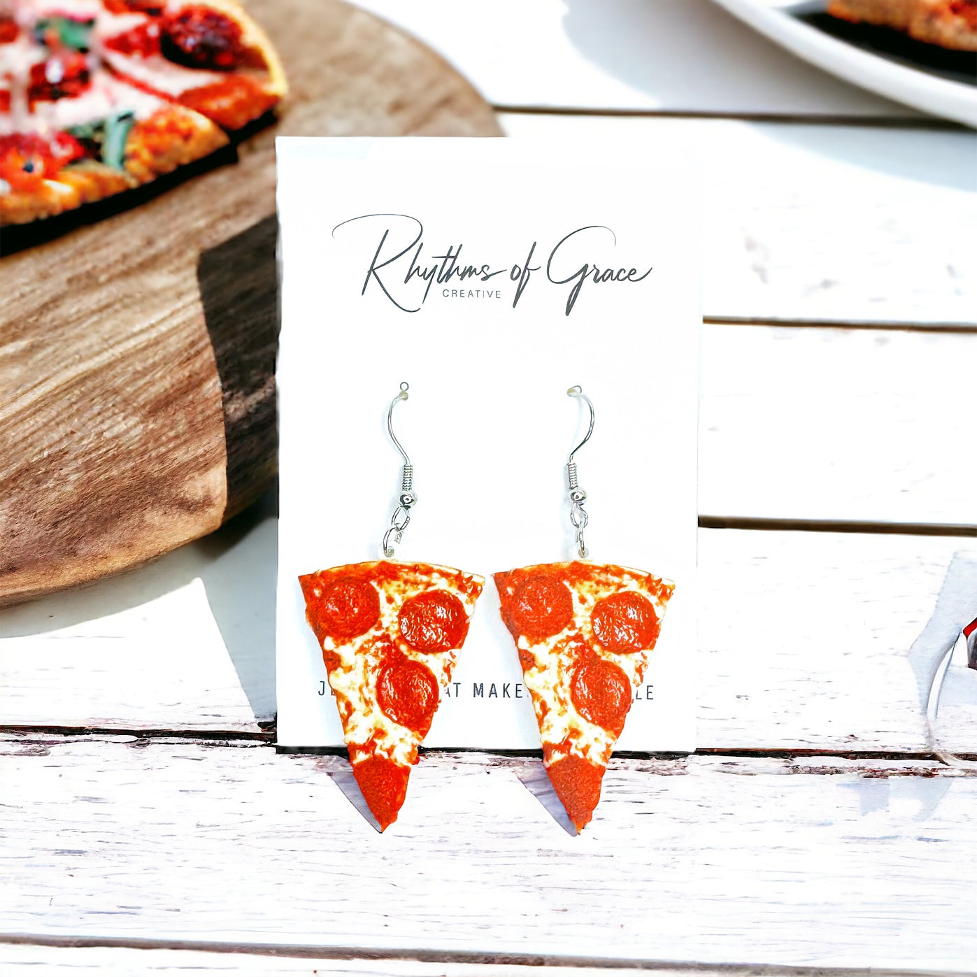 Slice Into Style with Our Pepperoni Pizza Earrings! 🍕