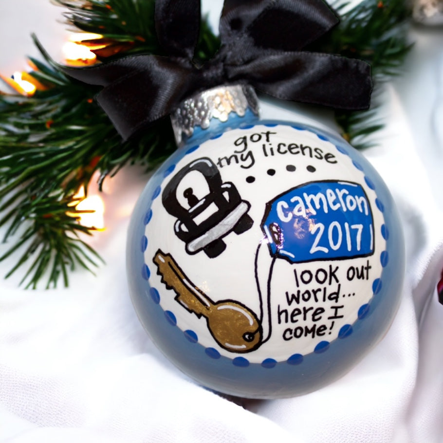 Christmas Ornament: "Driver's License" – Celebrate the New Driver in Your Life