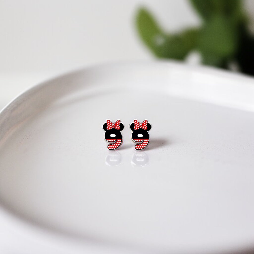 Whimsical Number Stud Earrings: Celebrate Your Age in Style!