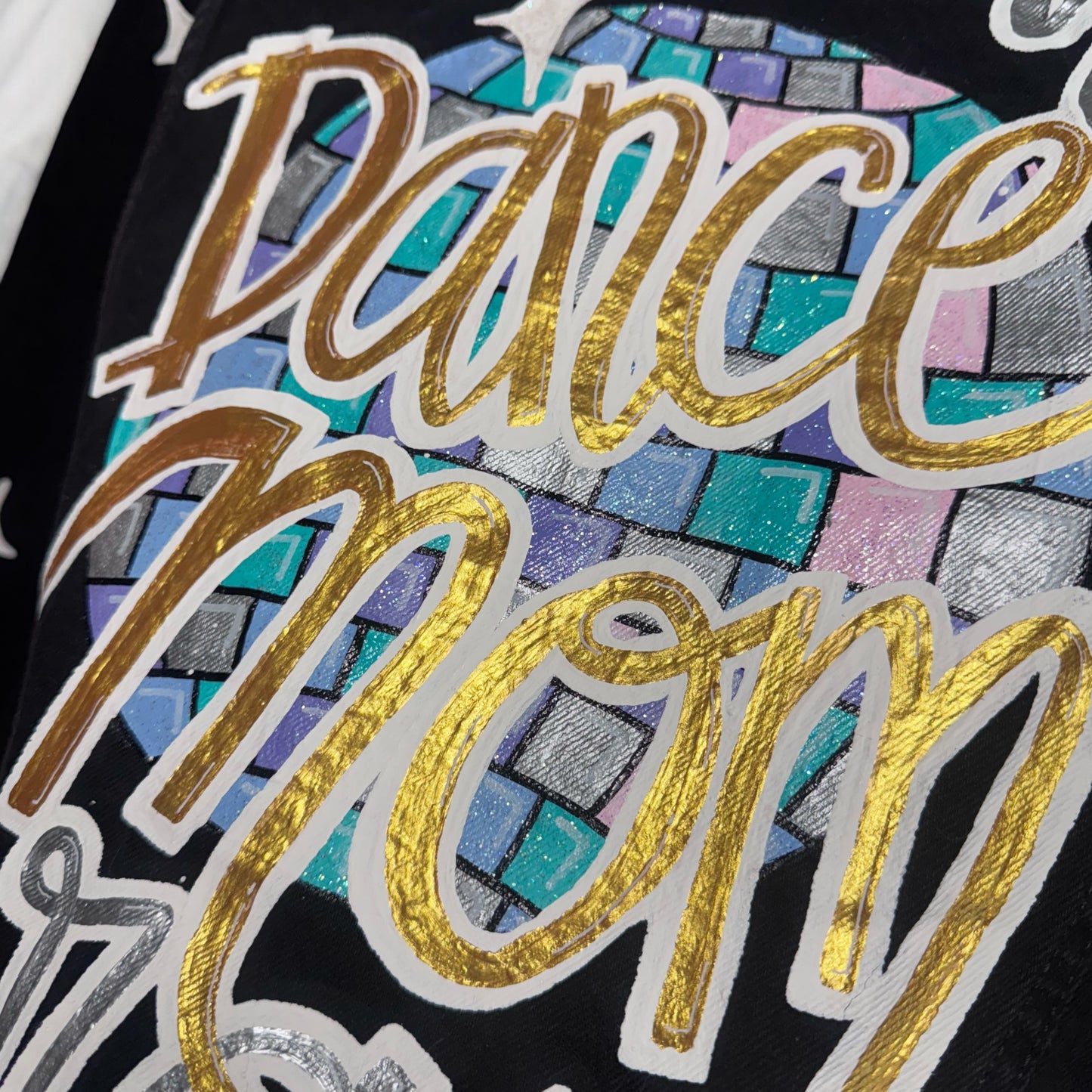 Hand Painted Jean Jacket: “In My Dance Mom Era”