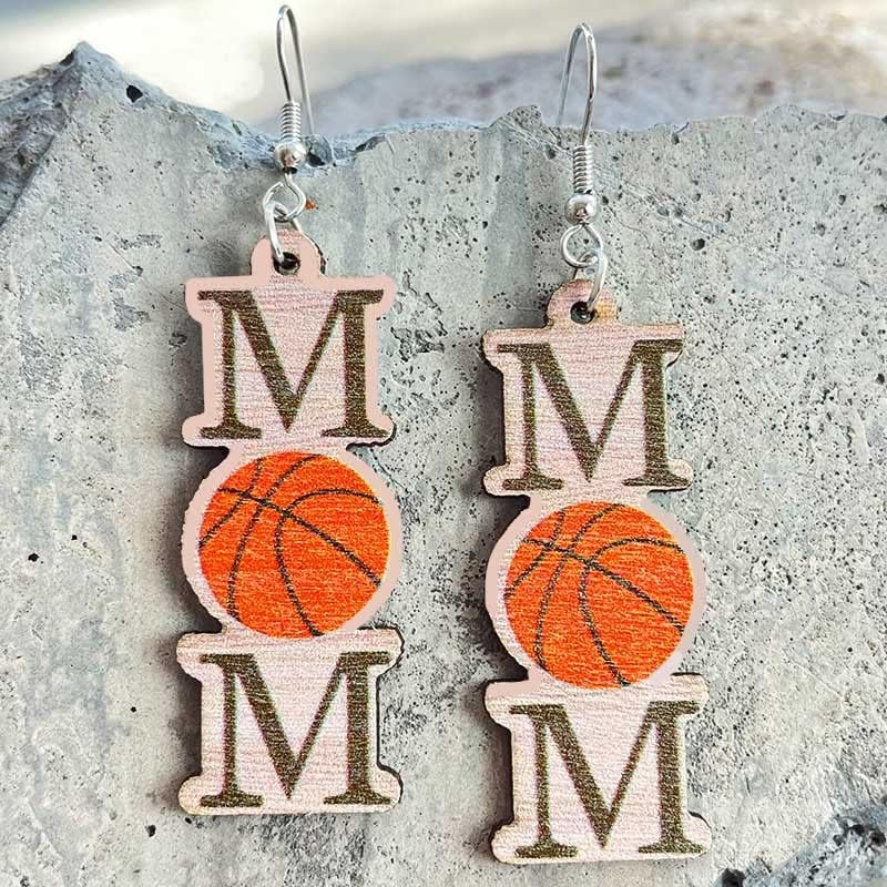 Score Style Points: Fun Sports Mom Dangle Earrings!