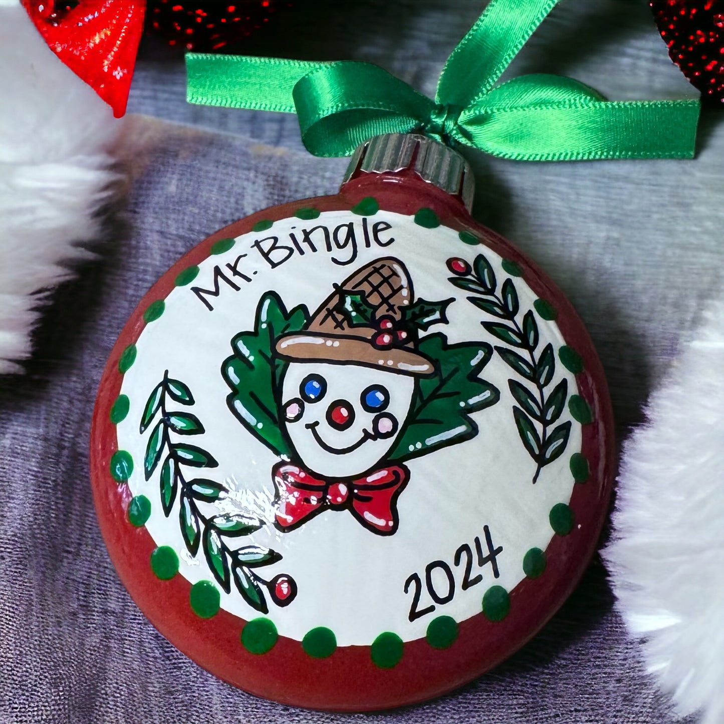 Mr. Bingle's Whimsical Wonderland: Handmade Holiday Ornament!