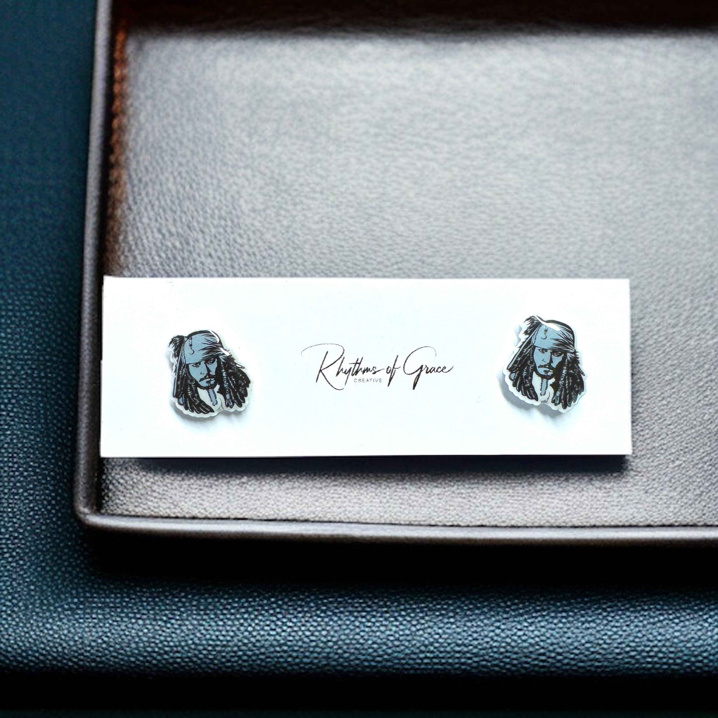 Set Sail in Style: Captain Jack Pirate Stud Earrings – Your Mega Pint Adventure Awaits!