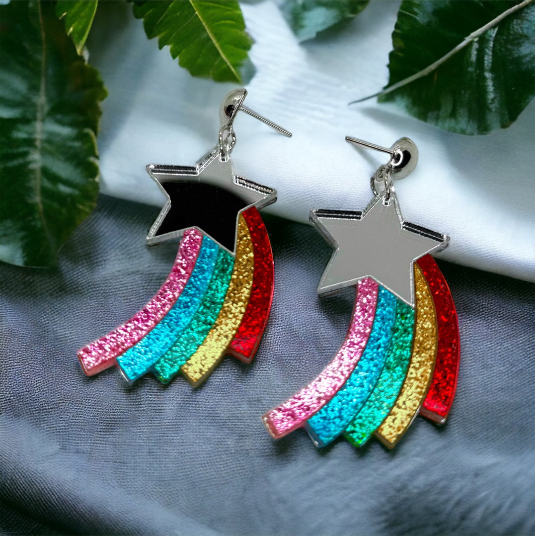 Rainbow Earrings - Rainbows, PRIDE Accessories, Rainbow Earrings, Pride Parade, LGBTQ, PRIDE Parade