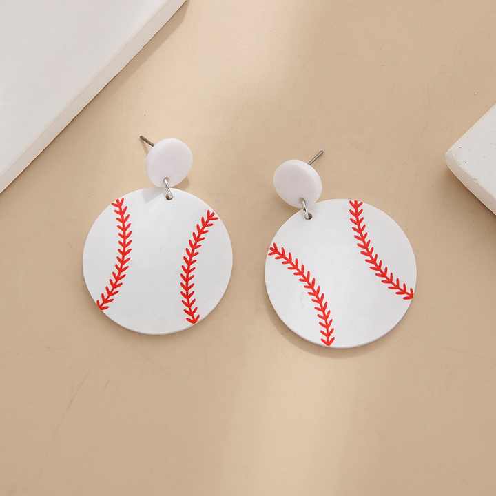 Score Big with Sports-Themed Dangle Earrings!