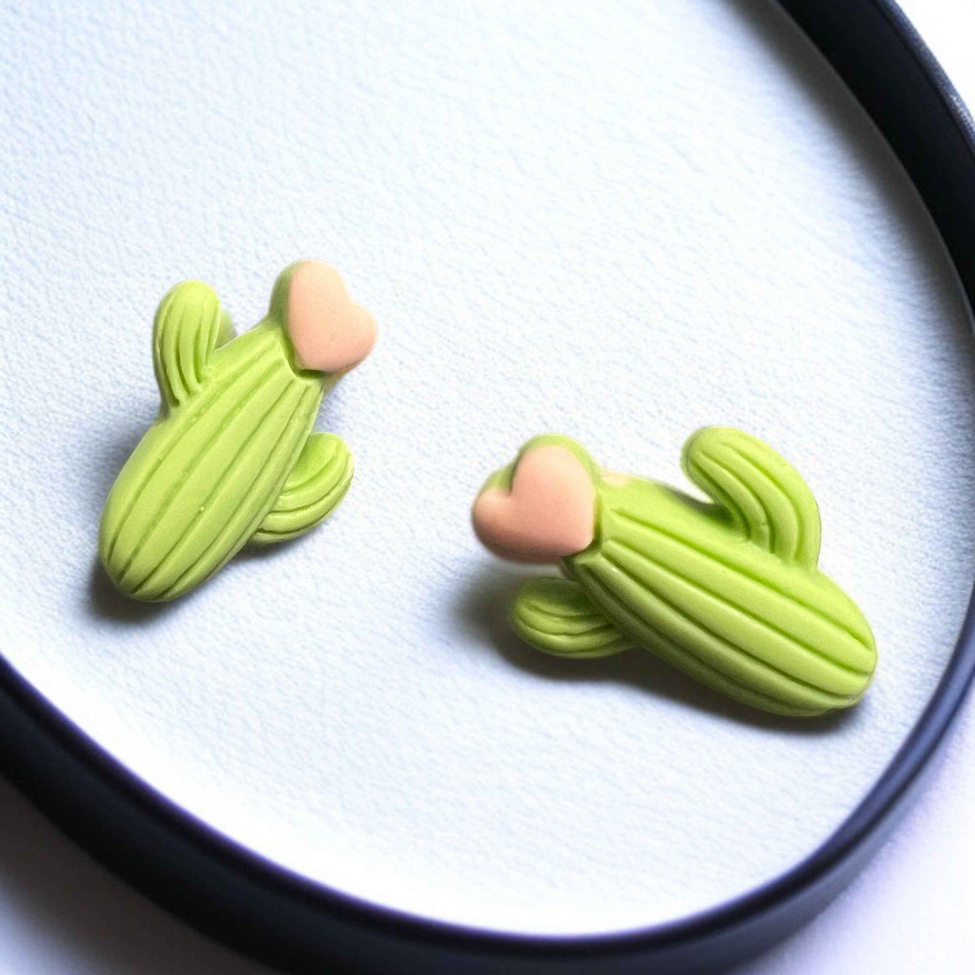 Embrace the Desert Vibes with Our Handmade Cactus Stud Earrings! 🌵