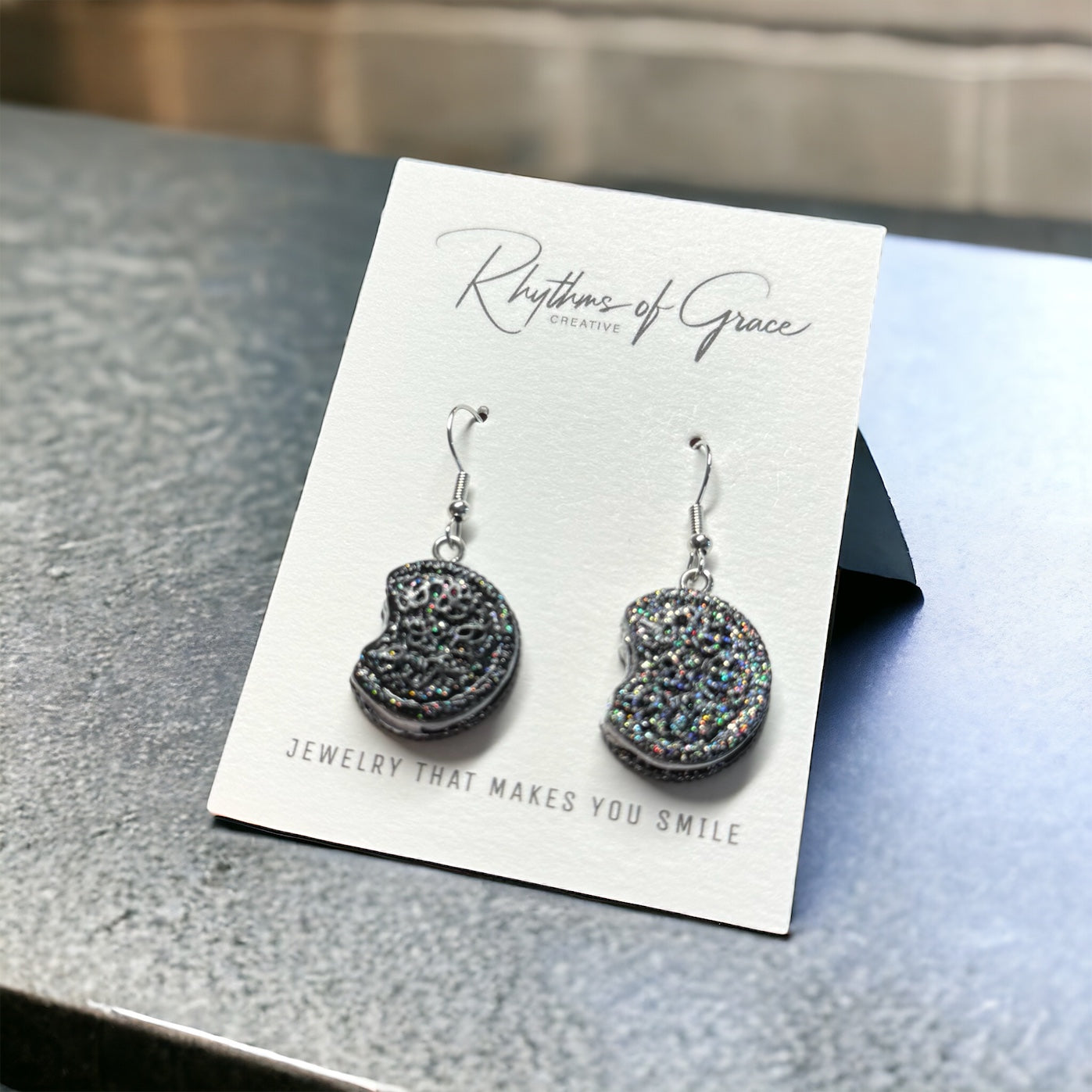 Indulge Your Style: Chocolate Cookie Sandwich Earrings! 🍪