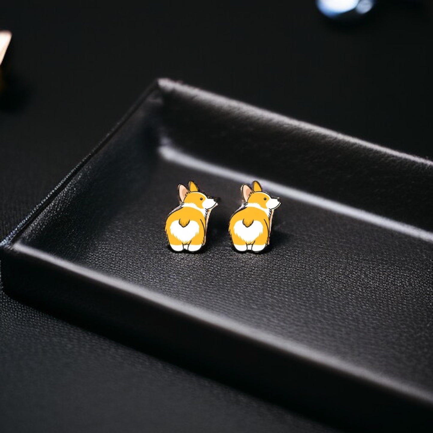 Adorable Corgi Stud Earrings – Make Everyday Pawsome! 🐾
