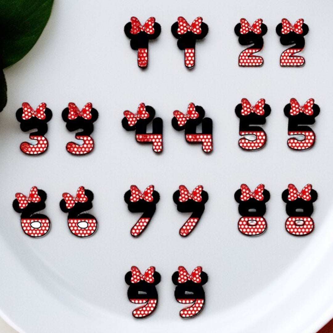 Whimsical Number Stud Earrings: Celebrate Your Age in Style!