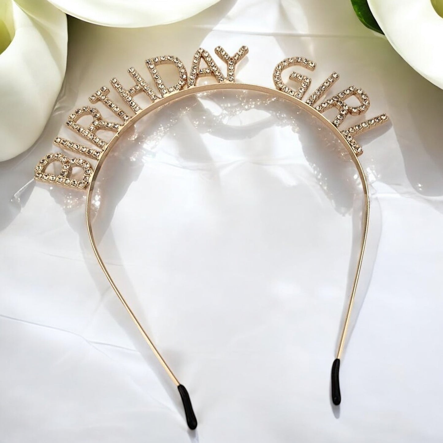 Birthday Headband - Rhinestone Headband, Rhinestone Headpiece, Birthday Headpiece, Birthday Party, It’s My Birthday - Rhythms of Grace Creative