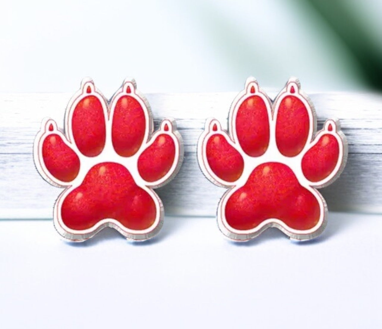 Vibrant Paw Print Studs – A Pawfect Gift! 🐾 10 Colors Available!