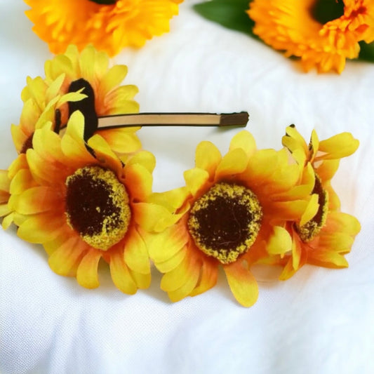 Sunflower Headband - Boho Chic Headpiece 🌻 - Rhythms of Grace Creative