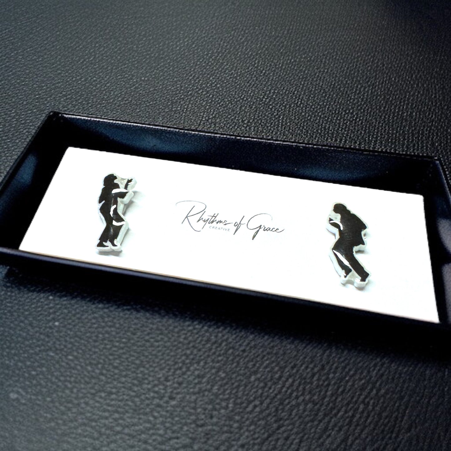 Twist & Shout: Pulp Fiction Dance Stud Earrings - Handmade Fun!