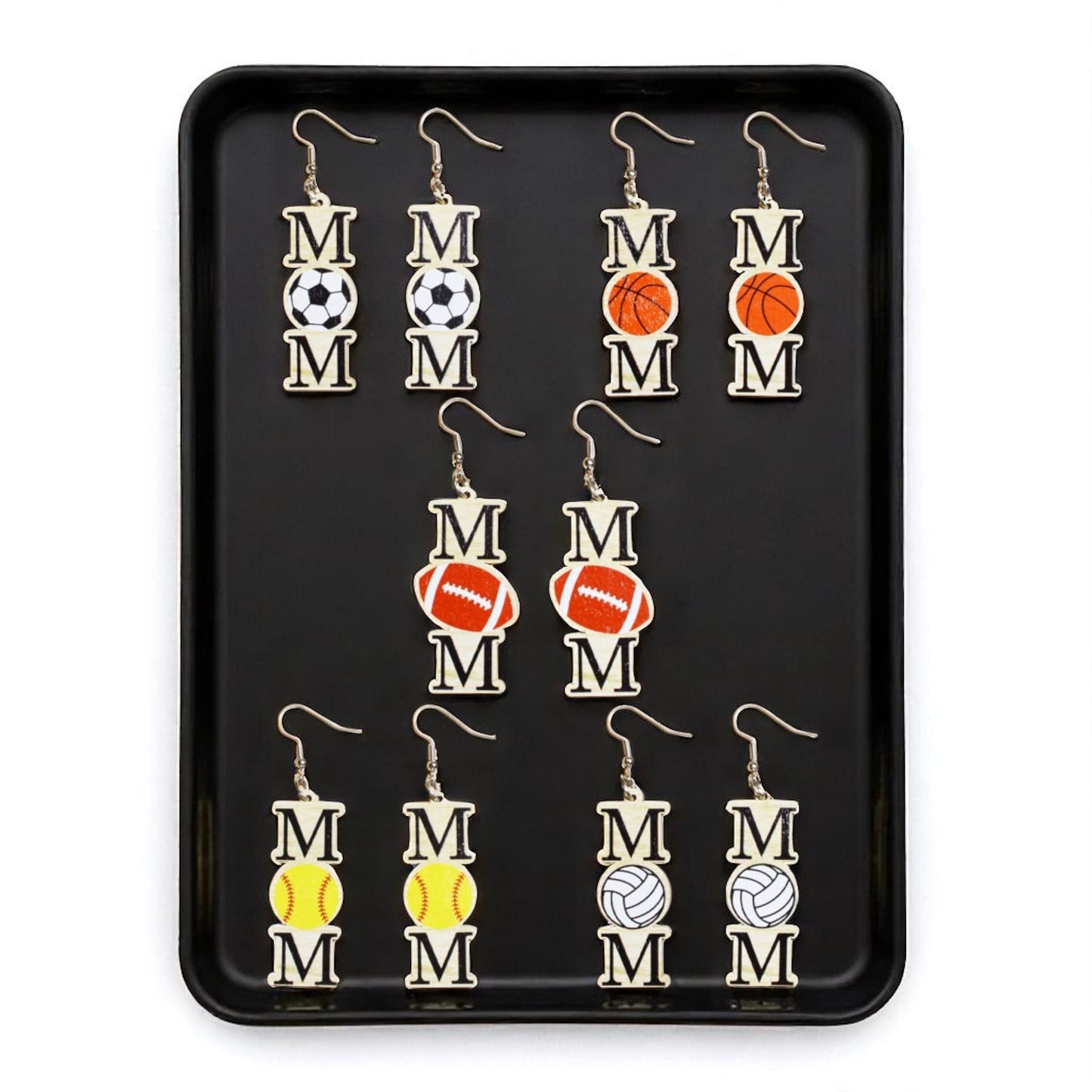 Score Style Points: Fun Sports Mom Dangle Earrings!