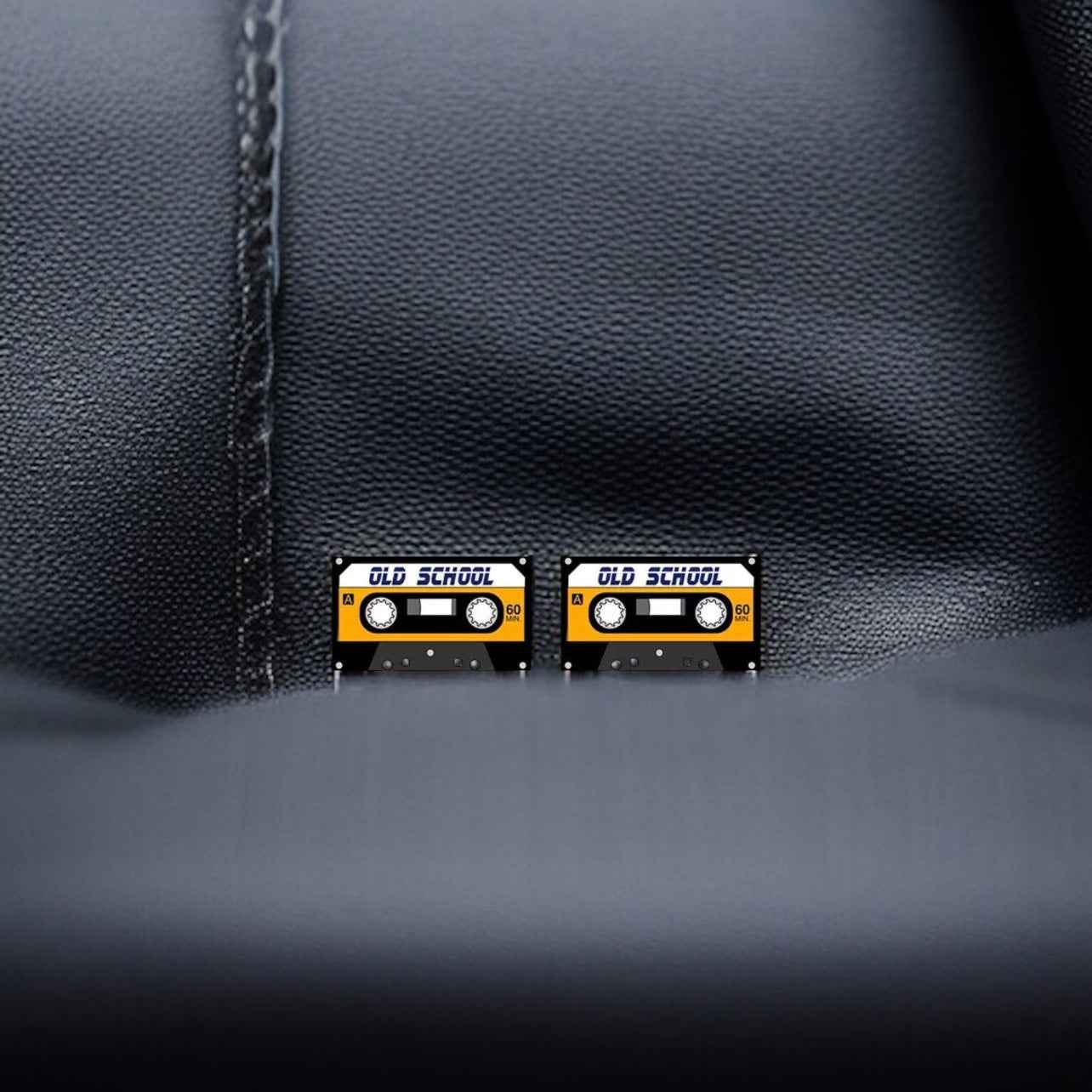 Retro Vibes: Old School Cassette Tape Stud Earrings – A Creative Soundtrack for Your Style!