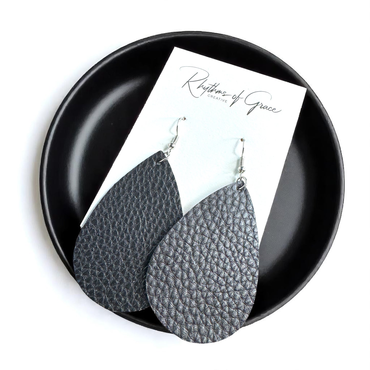 Teardrop Dream Earrings: Colorful Faux Leather Dangles for Every Occasion!