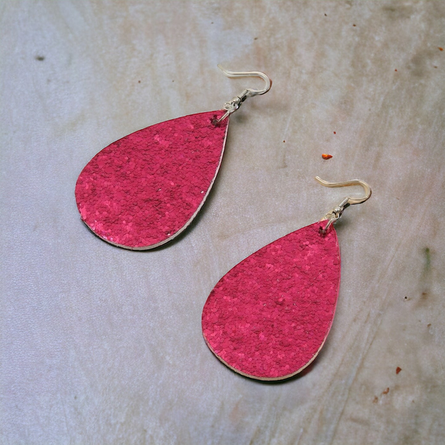 Sparkle & Shine: Glitter Teardrop Dangle Earrings ✨