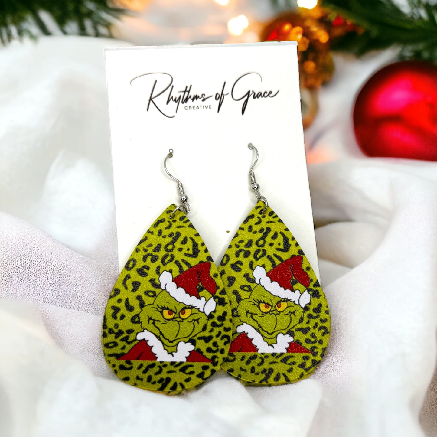 Mean One Dangle Earrings: Get Your Grinch On This Christmas!