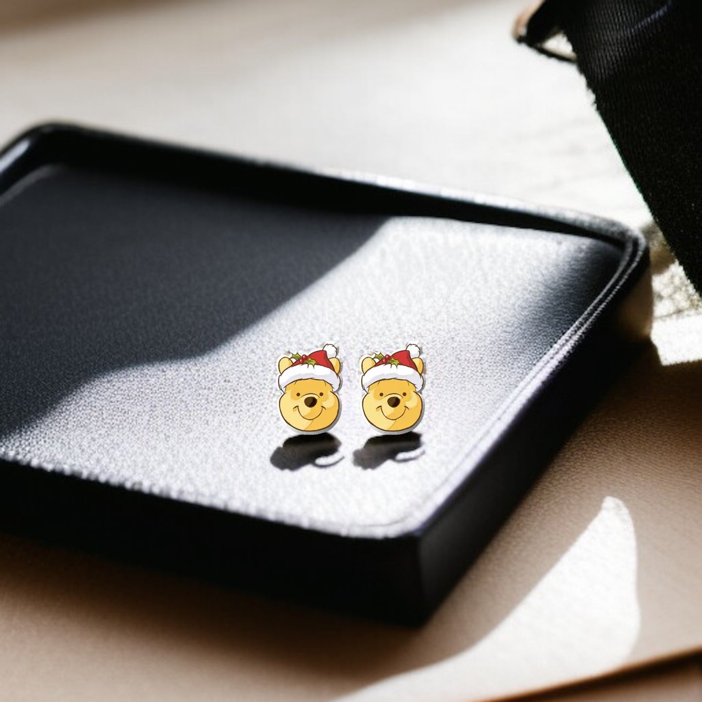 Festive Fun: Christmas Cartoon Ears Stud Earrings - Perfect for Holiday Cheer!