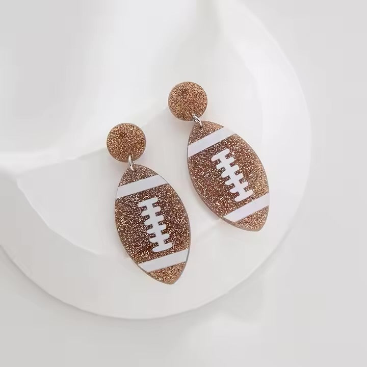 Score Big with Sports-Themed Dangle Earrings!