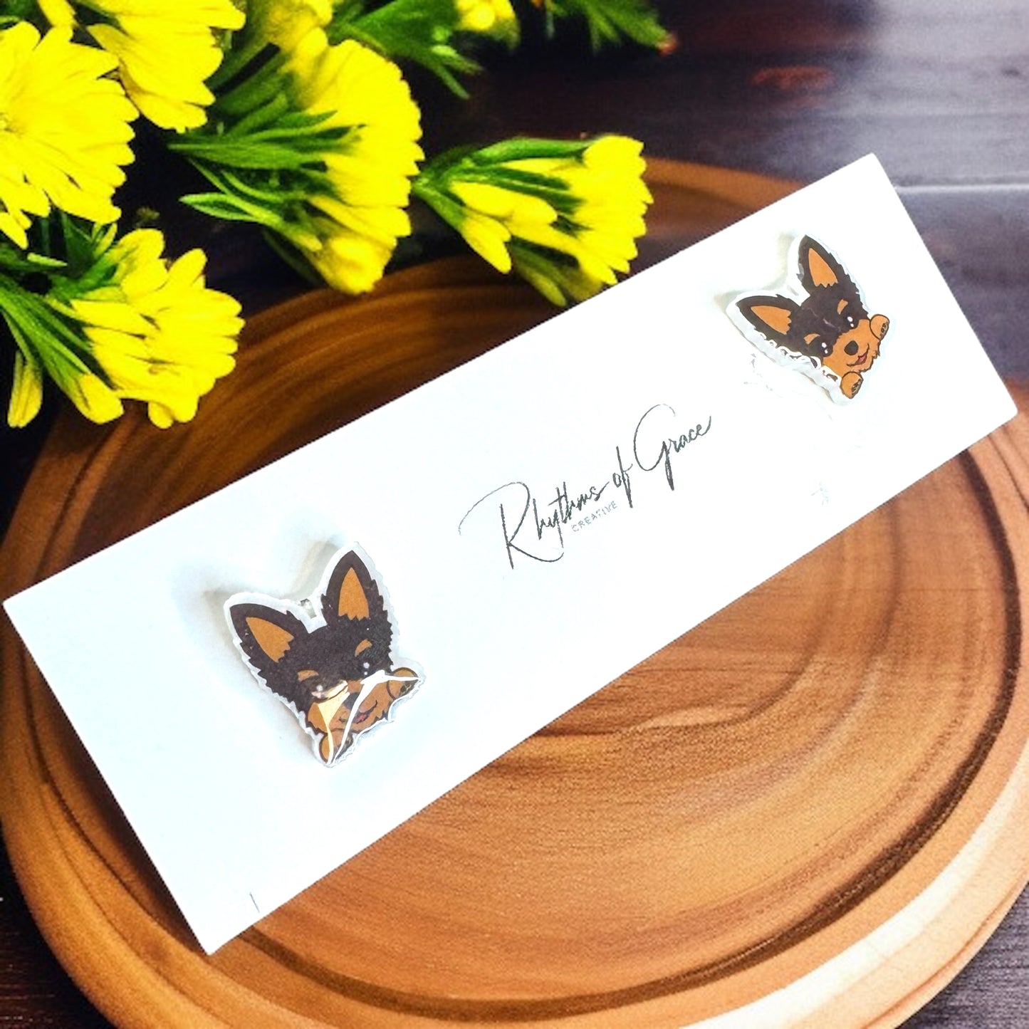 Woof-tastic Yorkie Stud Earrings - Wear Your Love for Paws!