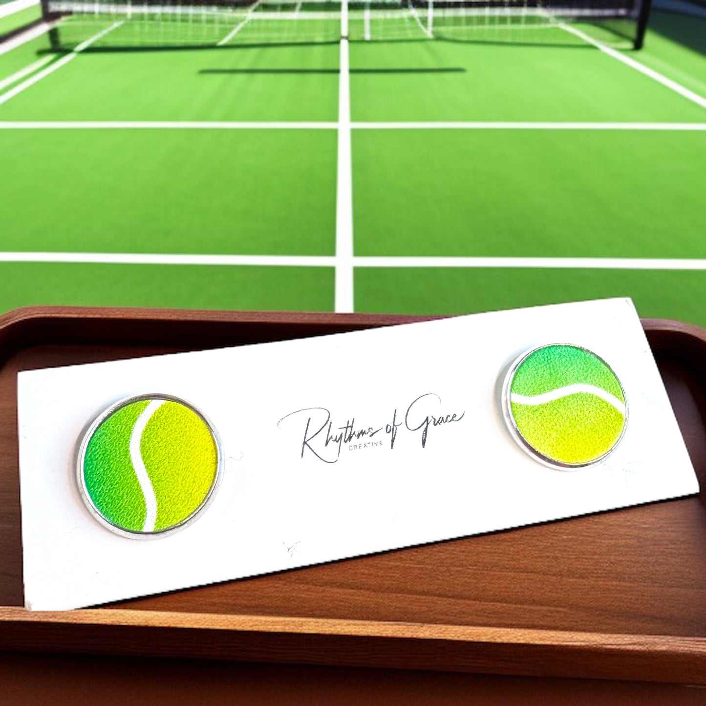 Game, Set, Match! Serve Up Style with Tennis Ball Stud Earrings 🎾