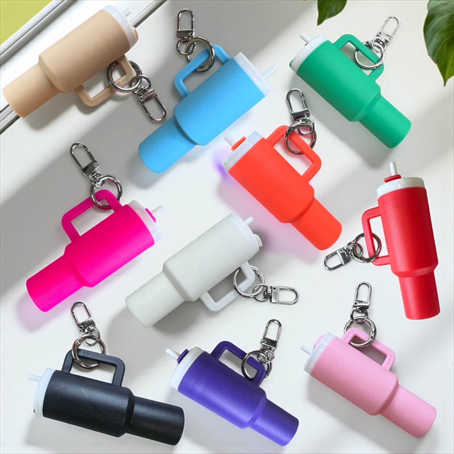 Sip, Store, & Shine: Mini Tumbler Keychains!
