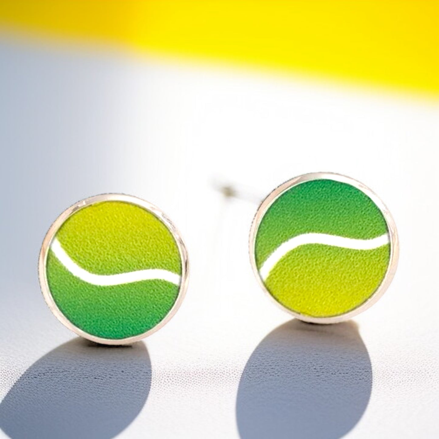 Game, Set, Match! Serve Up Style with Tennis Ball Stud Earrings 🎾