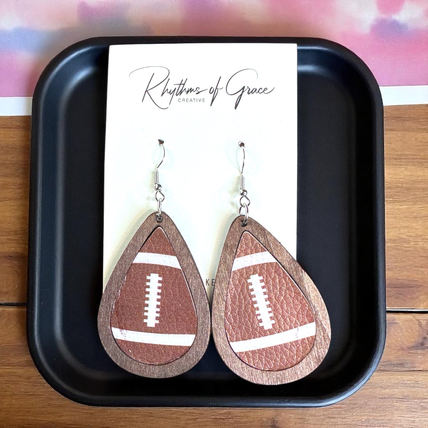 Kickoff Your Style: Fun Football Dangle Earrings!