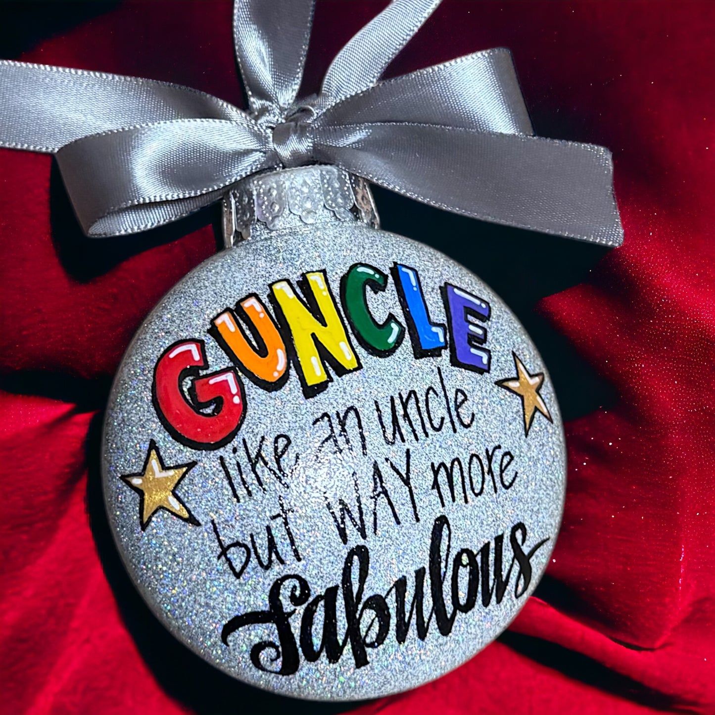 Christmas Ornament: GUNCLE – Your Fabulous Holiday Sidekick!