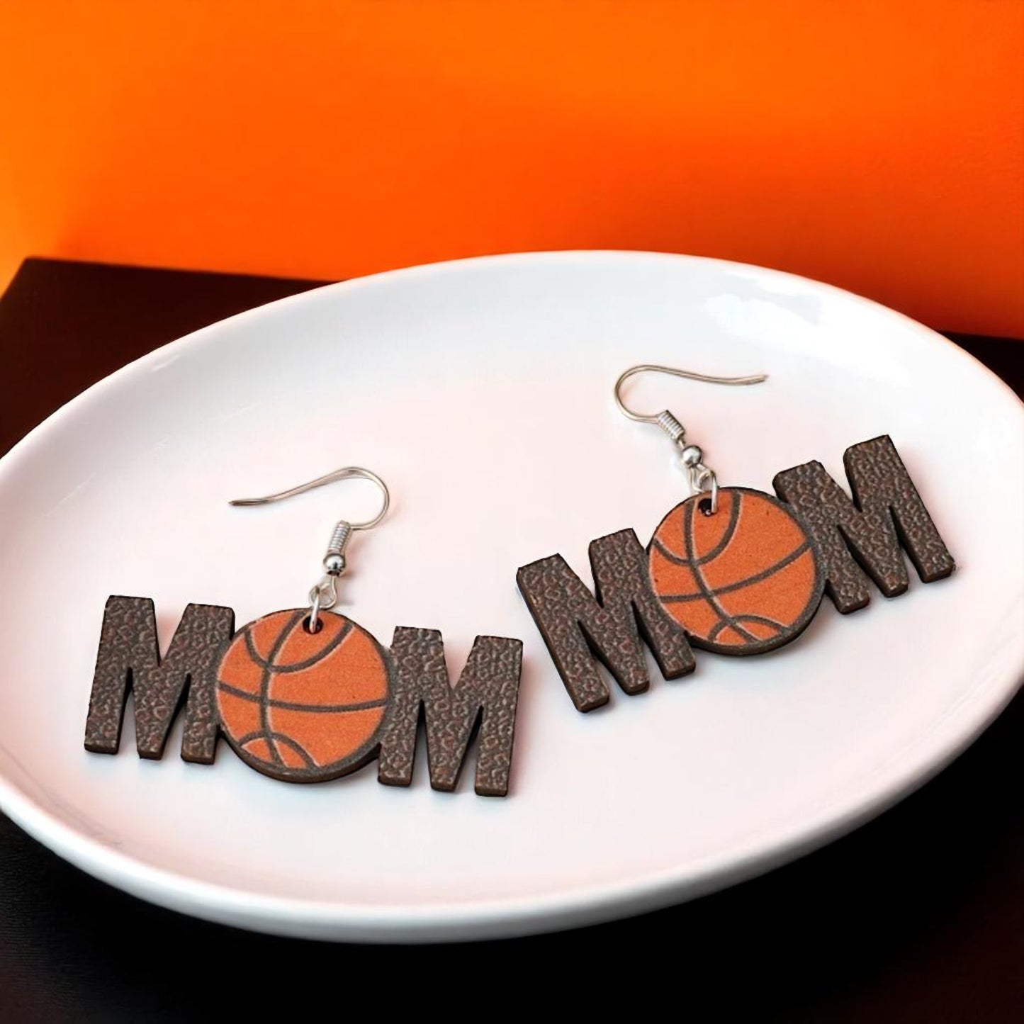 Score Style Points: Fun Sports Mom Dangle Earrings!