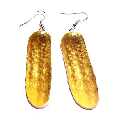 Pickle Earrings - Pickles Earrings, Pickle Jewelry, Food Earrings, Food Accessories, Pickle Costume