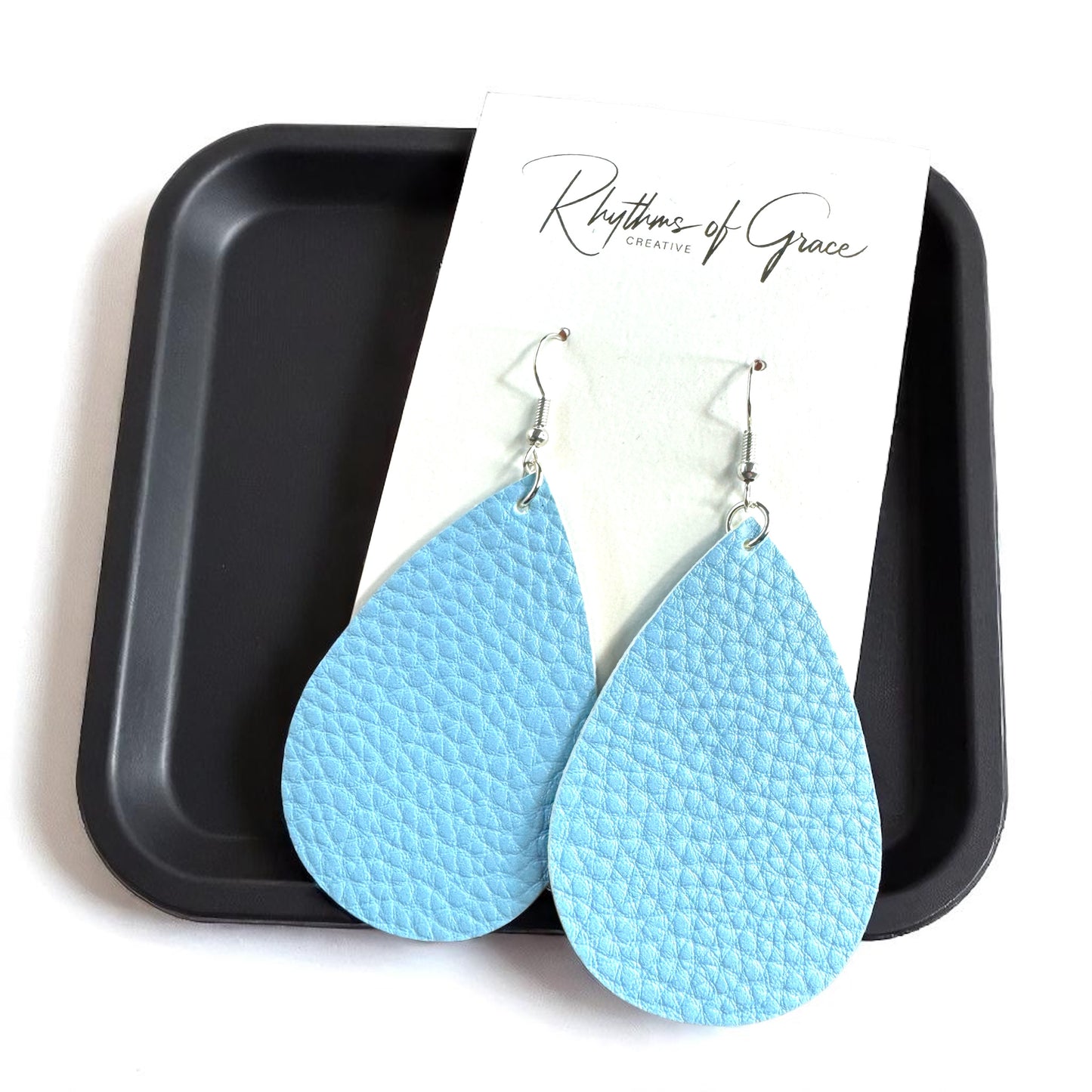 Teardrop Dream Earrings: Colorful Faux Leather Dangles for Every Occasion!