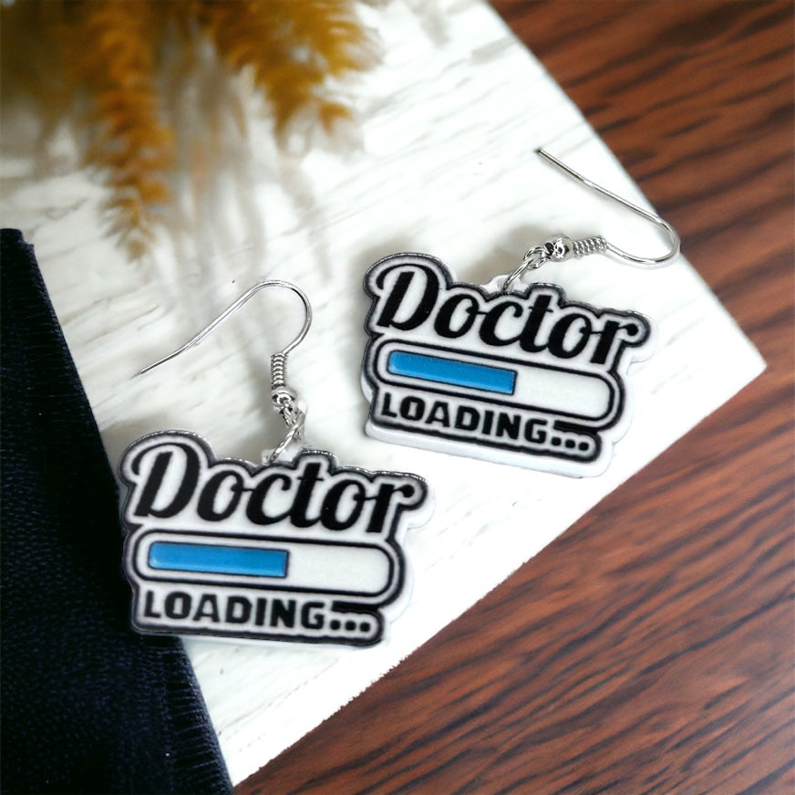 Doctor Loading Earrings - A Prescription for Fun! 🎉