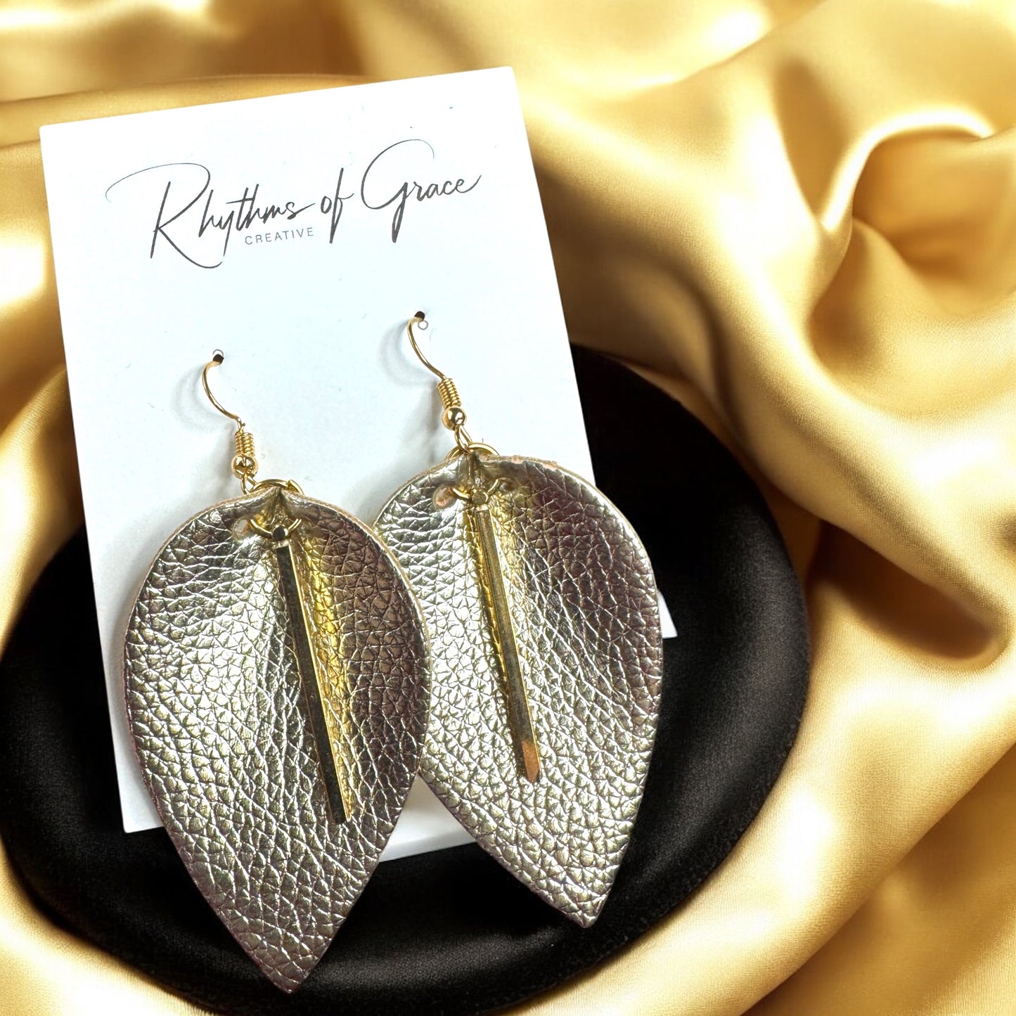 Glamorous Gold Teardrop Earrings with Charm Accent - Elevate Your Style!