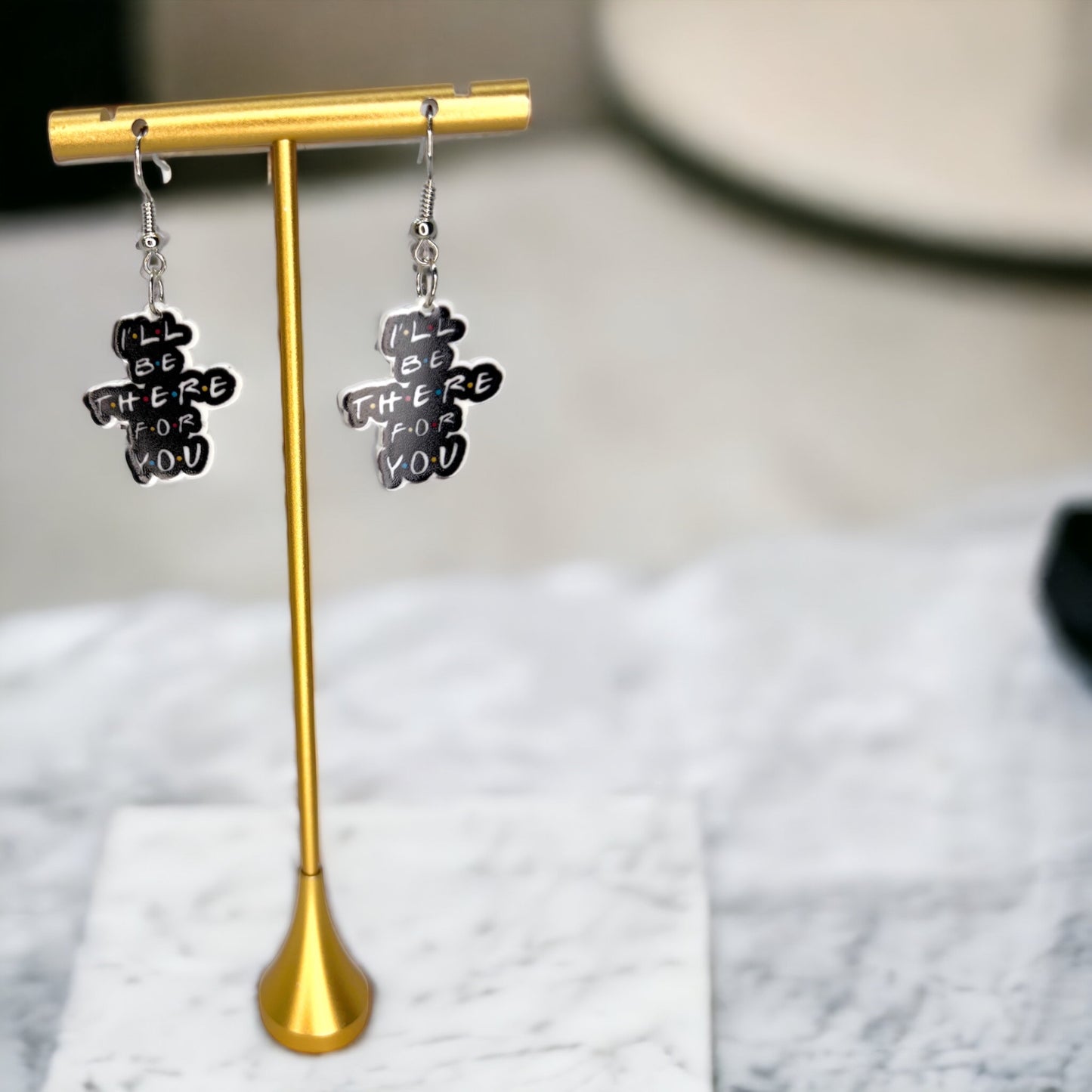 I’ll Be There For You – FRIENDS Inspired BFF Earrings - Rhythms of Grace Creative