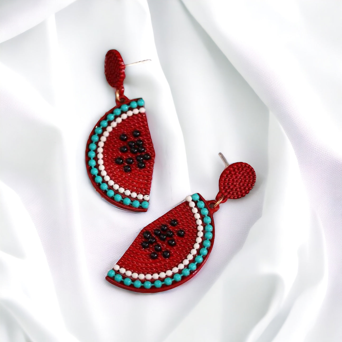 Juicy Watermelon Earrings - Slice into Summer Style! 🍉