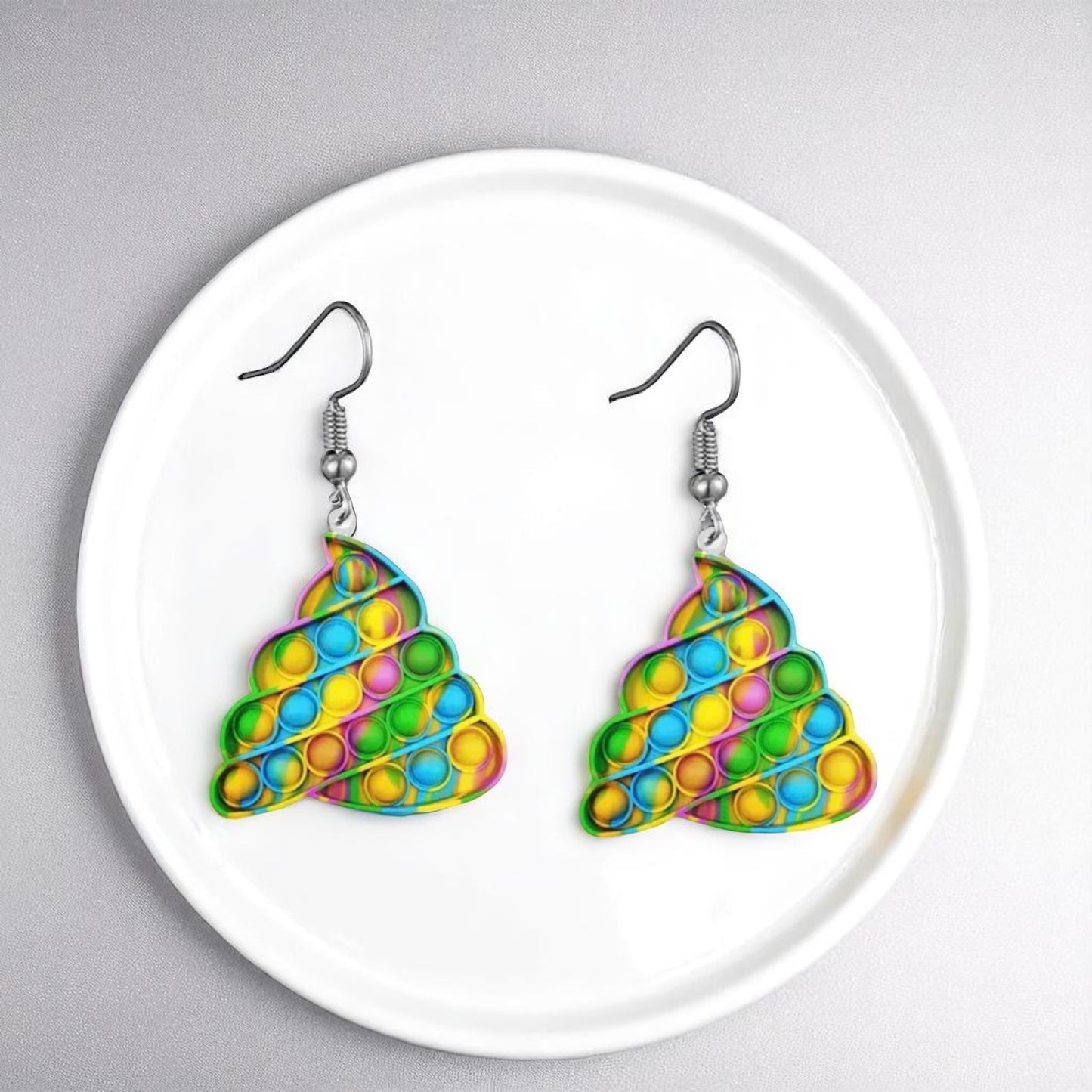 Pop-It Toy Dangle Earrings: A Colorful Twist to Your Style!