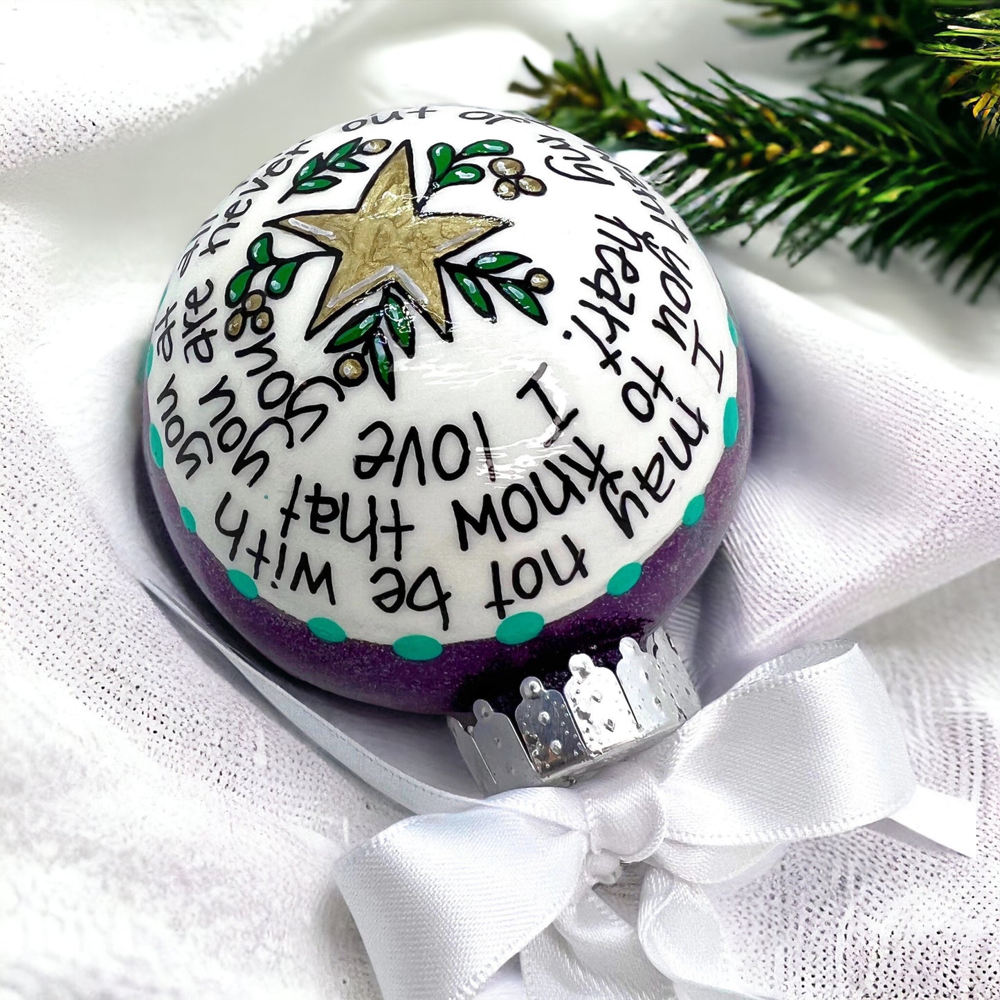 "Always in My Heart" Ornament - Personalized Christmas Keepsake