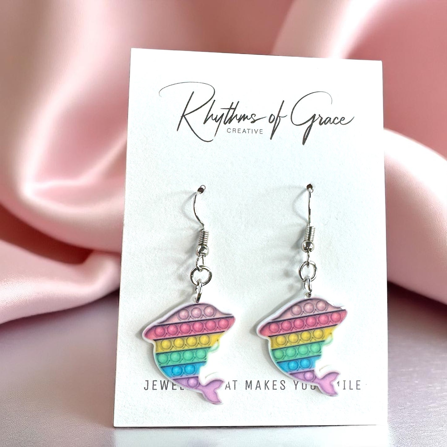 Pop-It Toy Dangle Earrings: A Colorful Twist to Your Style!
