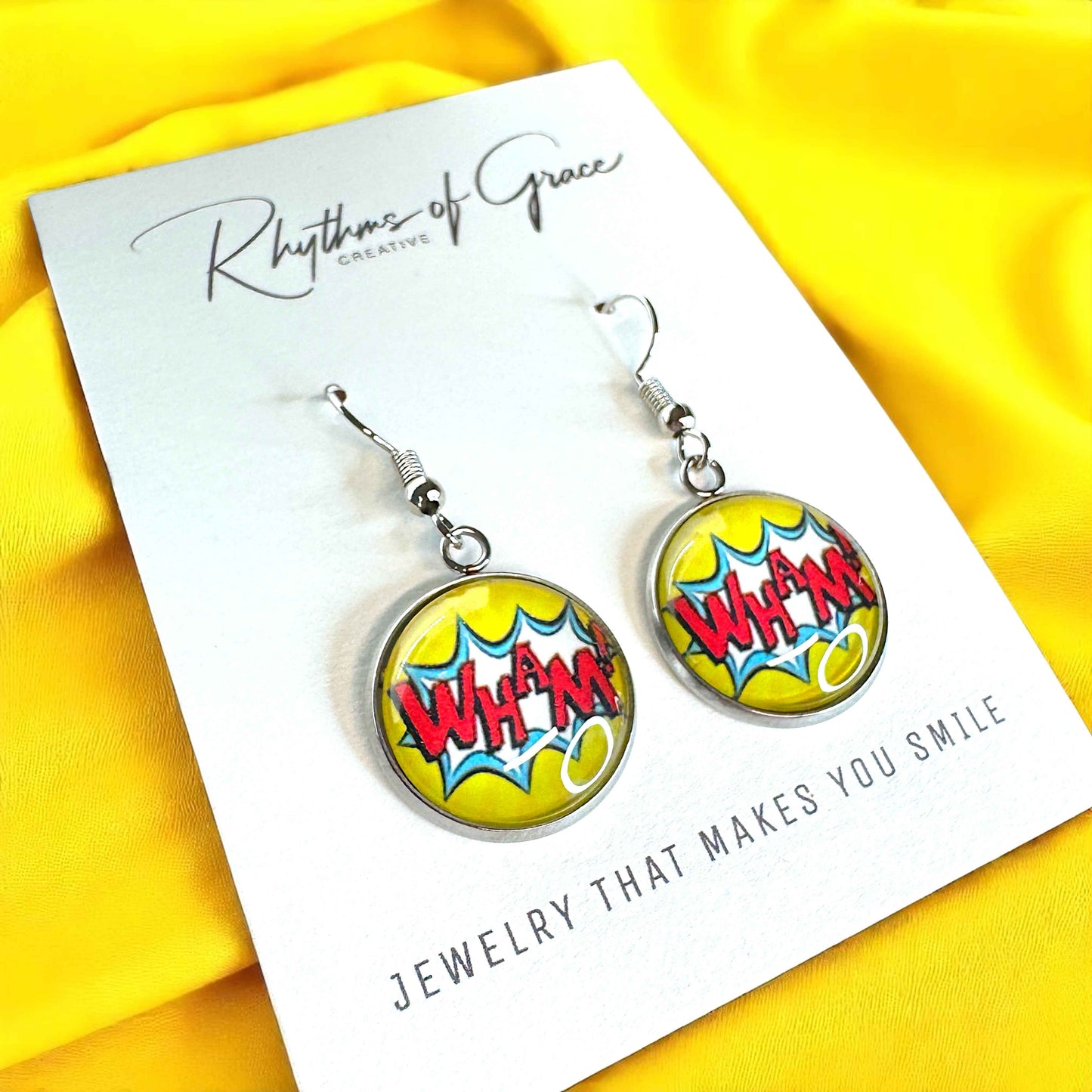 Superhero Sparkle: Dangle Earrings for Everyday Adventure!