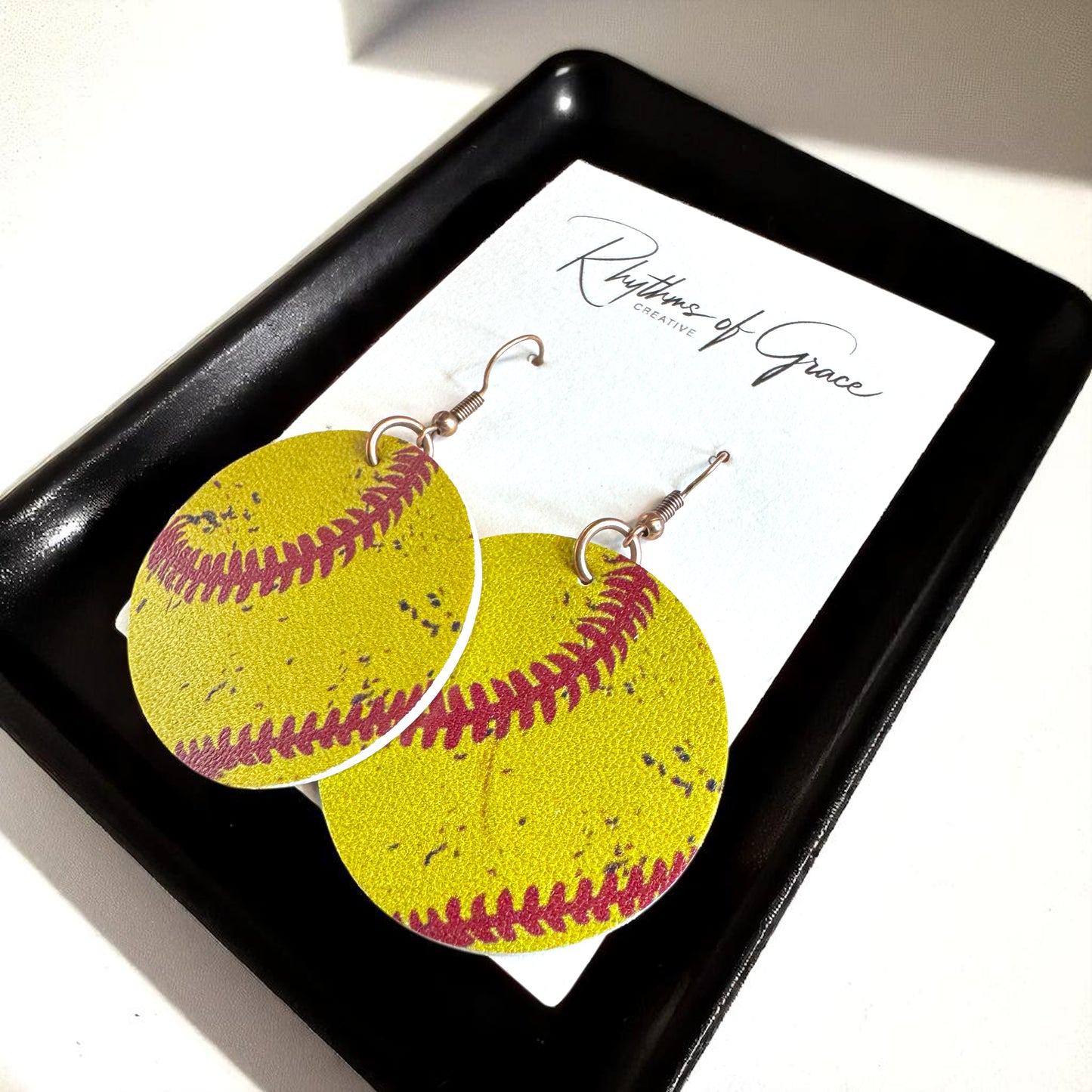 Hit a Style Home Run with Softball Dangle Earrings!