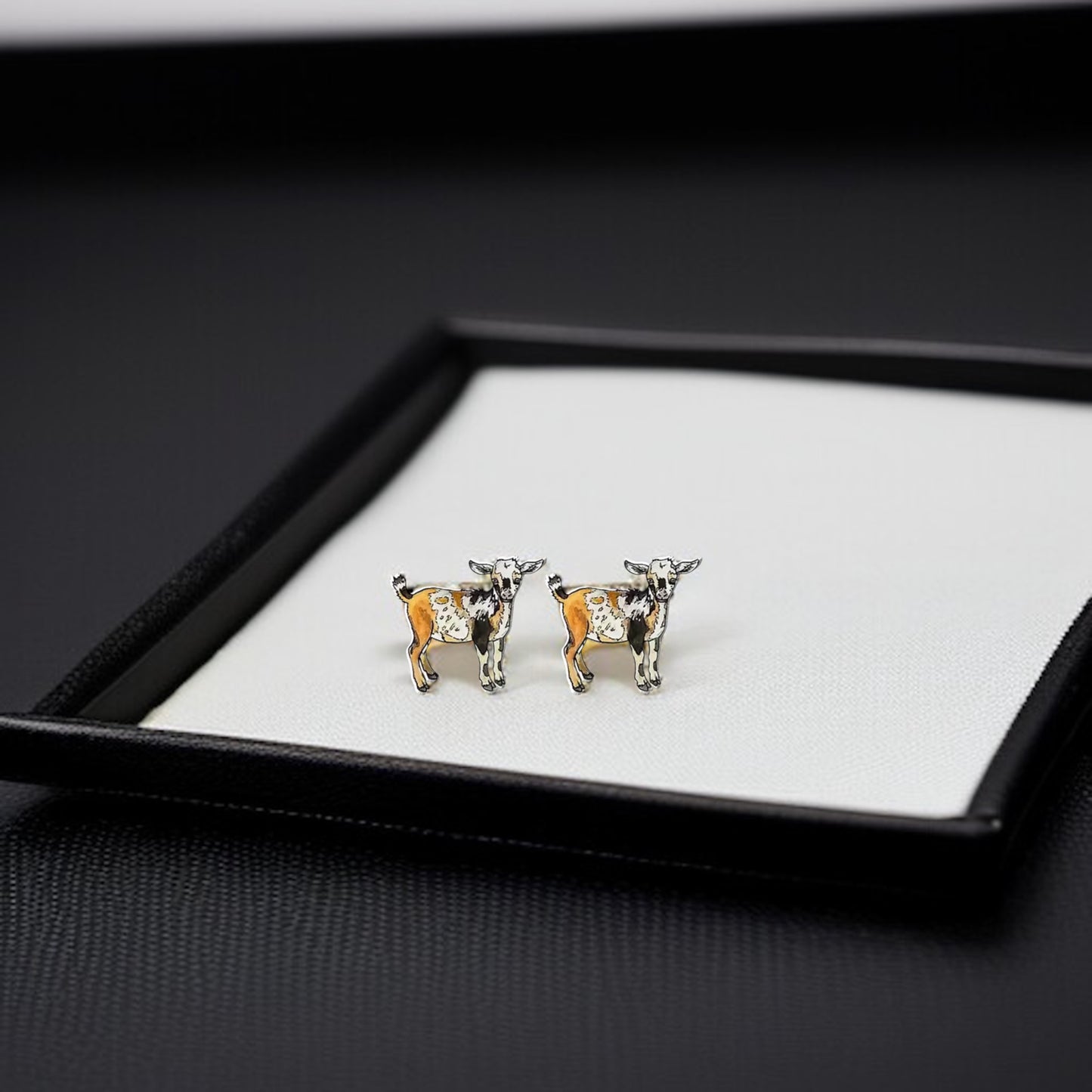 Goats Galore: Adorable Goat Stud Earrings! ๐